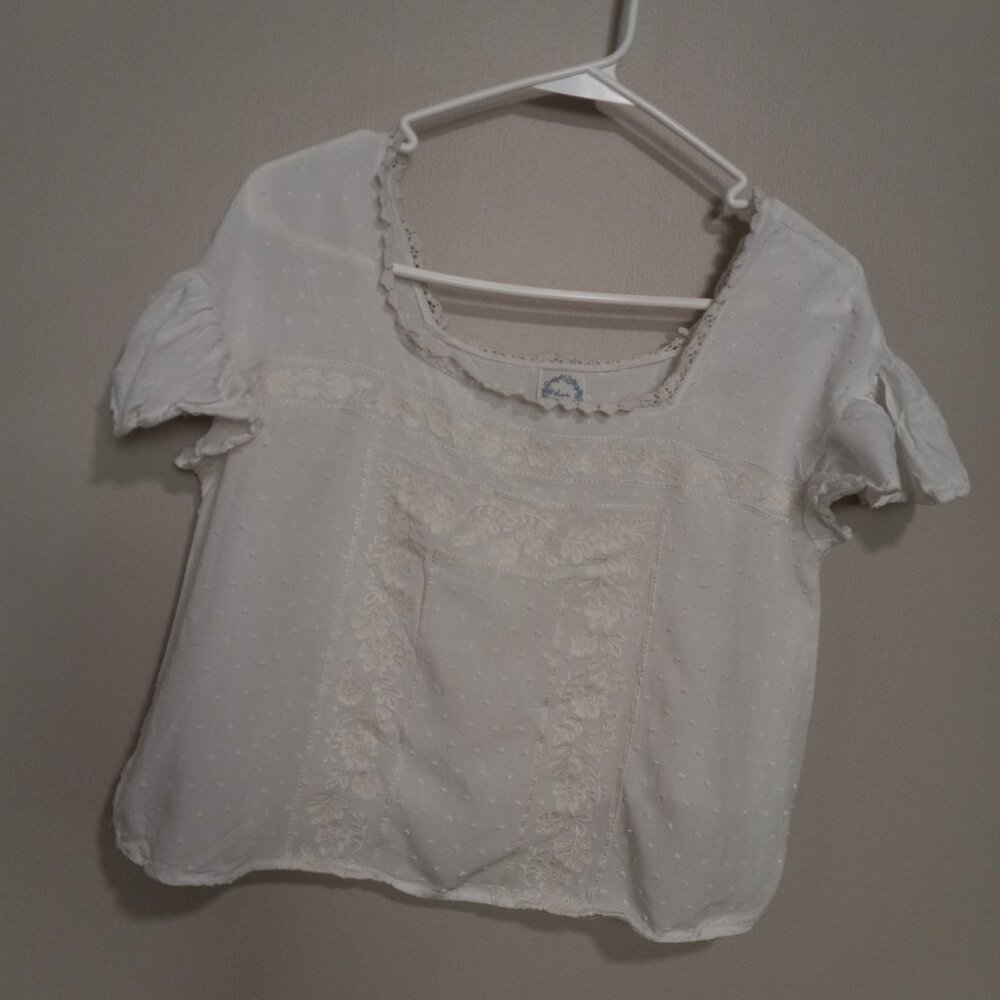 Blue Rain Boho Top